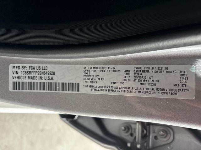 2025 RAM 1500 Big Horn/Lone Star