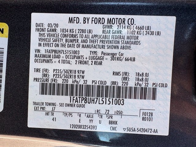2020 Ford Mustang EcoBoost Premium