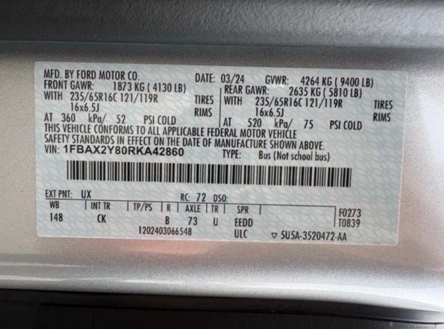 2024 Ford Transit-350 XLT