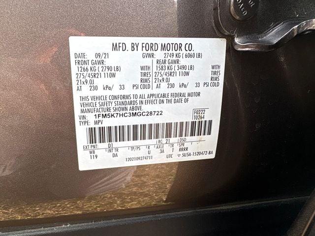 2021 Ford Explorer Platinum