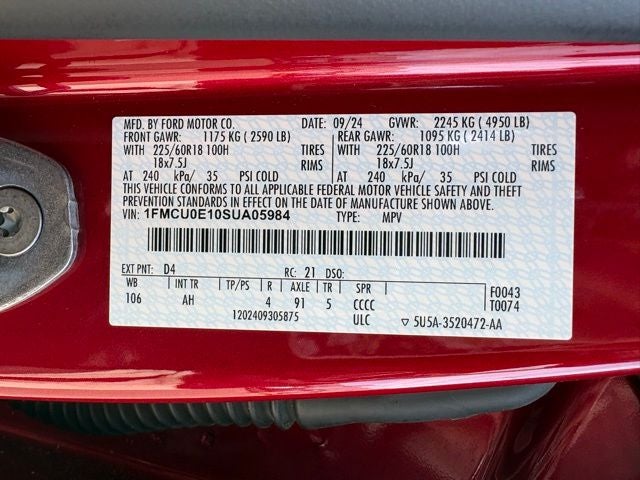 2025 Ford Escape Plug-in Hybrid