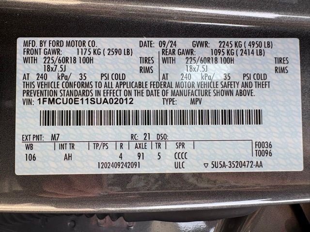 2025 Ford Escape Plug-in Hybrid