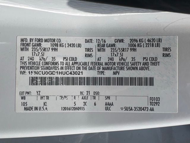 2017 Ford Escape SE