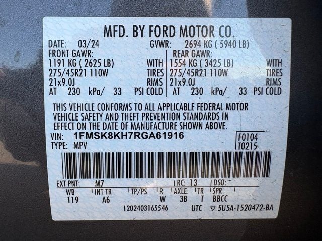 2024 Ford Explorer ST-Line