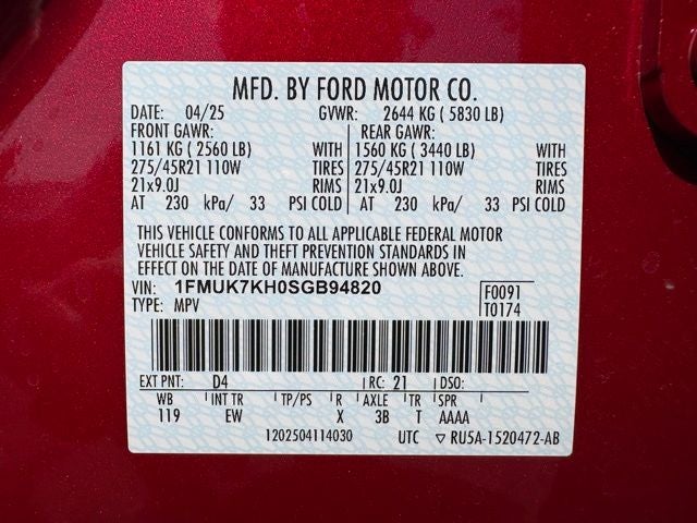 2025 Ford Explorer ST-Line