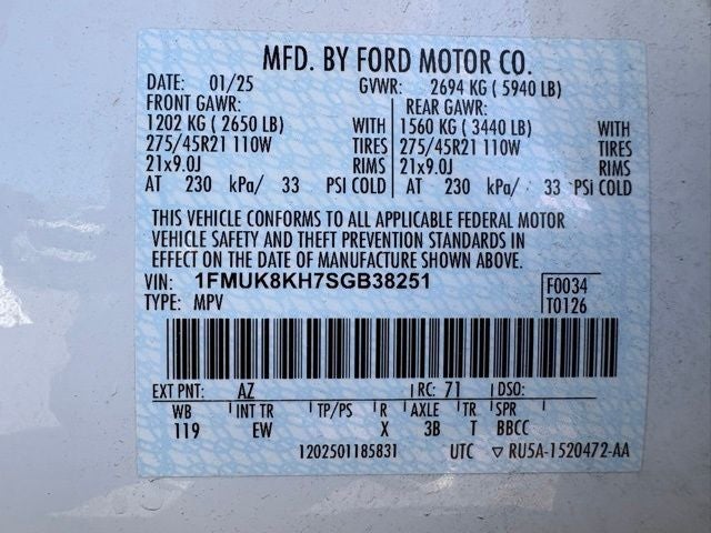 2025 Ford Explorer ST-Line