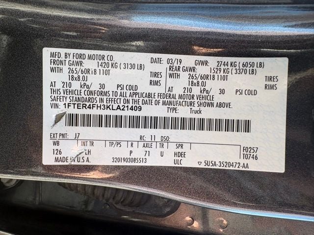 2019 Ford Ranger XLT