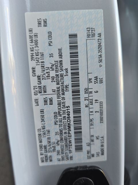 2021 Ford F-150 Lariat