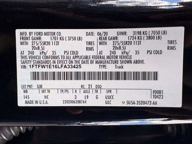 2020 Ford F-150 Lariat
