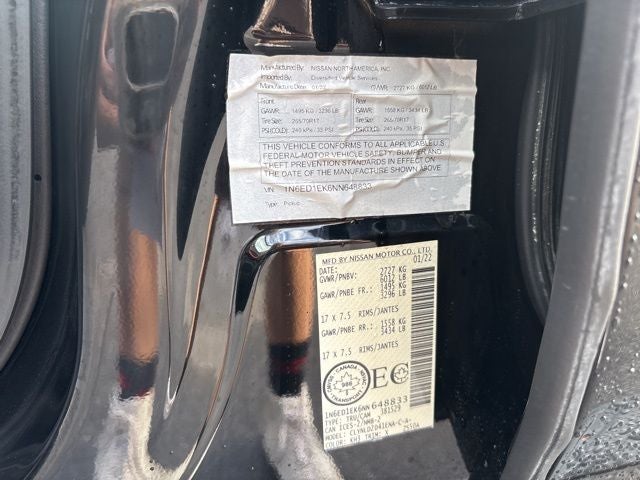 2022 Nissan Frontier PRO-4X