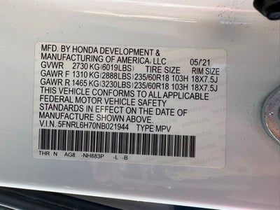 2022 Honda Odyssey EX-L