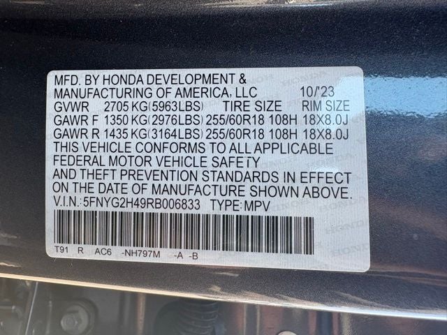 2024 Honda Pilot EX-L 8 Passenger