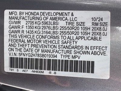 2025 Honda Pilot Touring