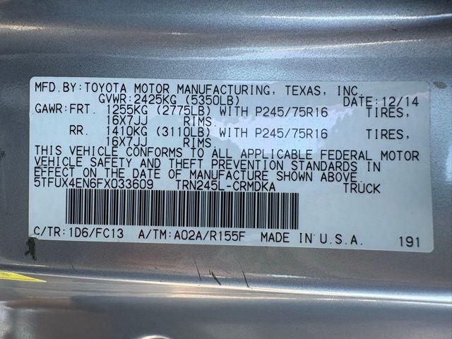 2015 Toyota Tacoma Base