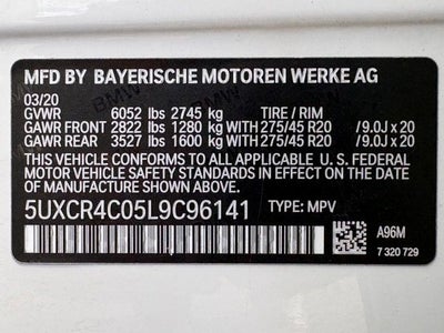 2020 BMW X5 sDrive40i