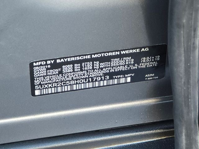 2017 BMW X5 sDrive35i