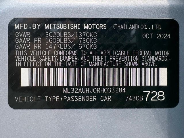 2024 Mitsubishi Mirage ES