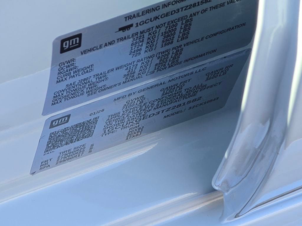 2026 Chevrolet Silverado 1500 LTZ