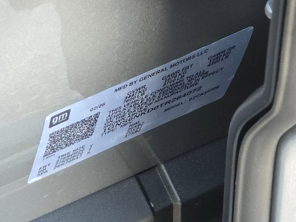 2026 Chevrolet Tahoe LT