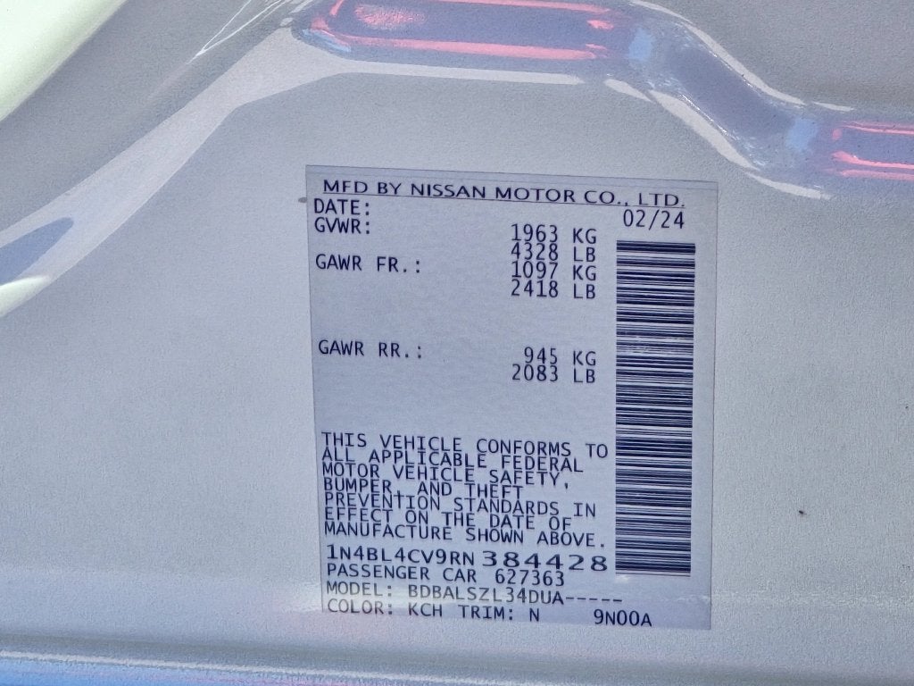 2024 Nissan Altima 2.5 SR