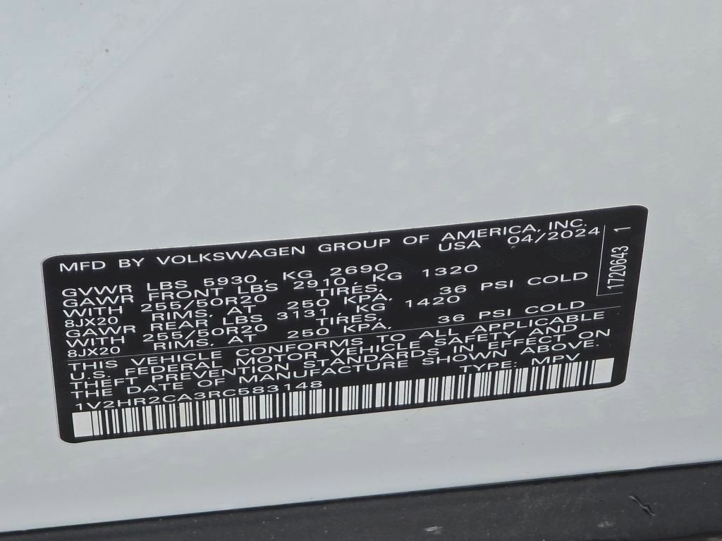 2024 Volkswagen Atlas 2.0T SE w/Technology