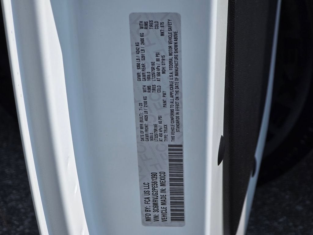 2023 RAM ProMaster 3500 Cargo Van High Roof 159" WB EXT