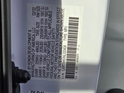 2022 Honda CR-V Hybrid Touring