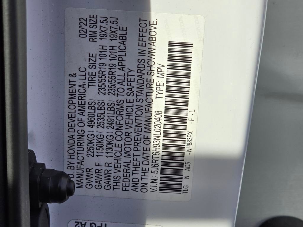 2022 Honda CR-V Hybrid Touring