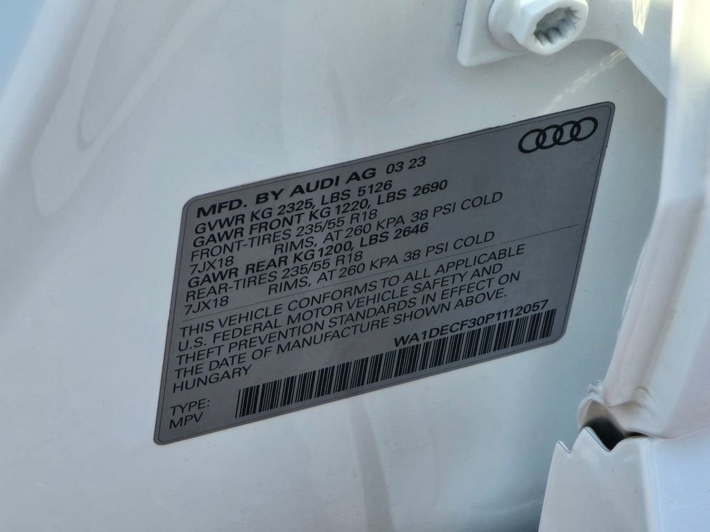 2023 Audi Q3 Premium 45 TFSI S line quattro Tiptronic